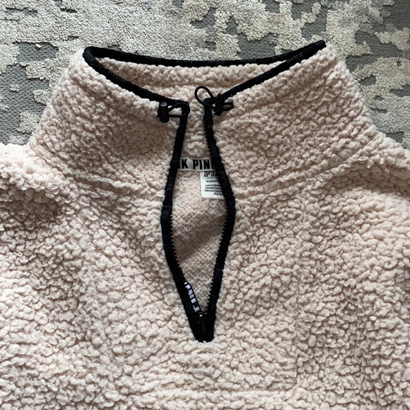 PINK Soft Fleece Half-Zip Pullover Sweater - Picture 2 of 4